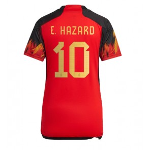 Lacne Ženy Futbalové dres Belgicko Eden Hazard #10 MS 2022 Krátky Rukáv - Domáci